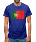 Portugal Grunge Style Flag Mens T-Shirt