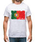 Portugal Grunge Style Flag Mens T-Shirt