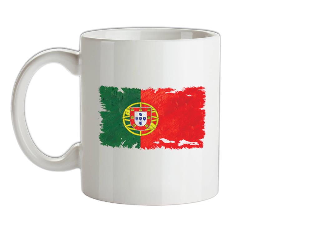 Portugal Grunge Style Flag Ceramic Mug