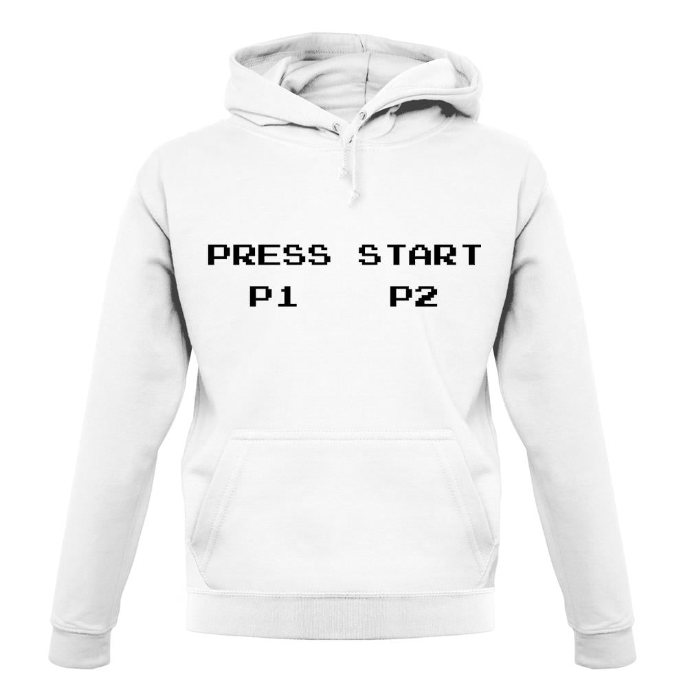 Press Start P1 P2 unisex hoodie