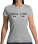 Press Start P1 P2 Womens T-Shirt