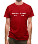 Press Start P1 P2 Mens T-Shirt