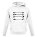 Pretty Archery Arrows unisex hoodie