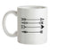 Pretty Archery Arows Ceramic Mug