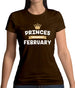 Princes Are Born In February Womens T-Shirt