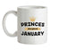 Princes Are Born In January Ceramic Mug