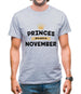 Princes Are Born In November Mens T-Shirt