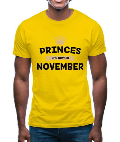 Princes Are Born In November Mens T-Shirt