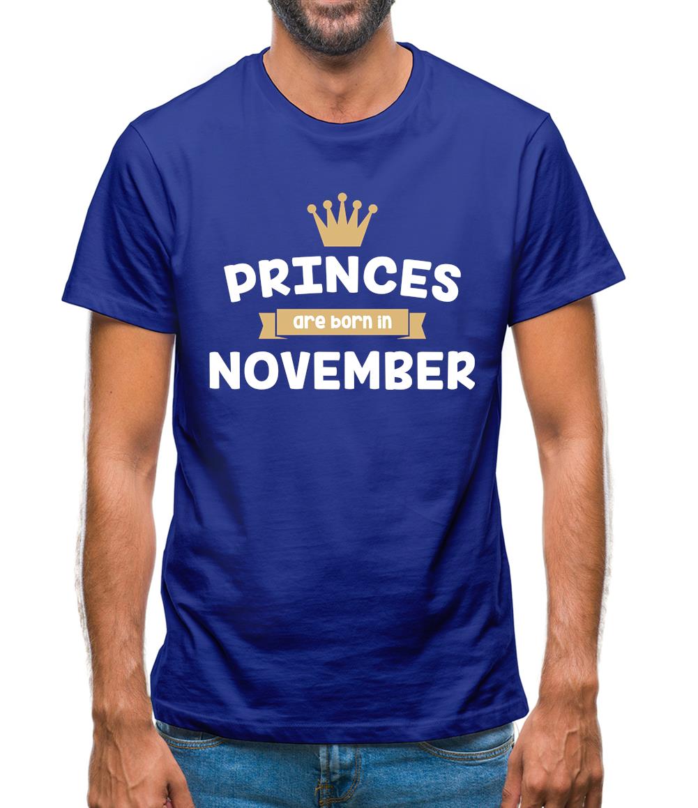 Princes Are Born In November Mens T-Shirt