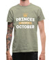 Princes Are Born In October Mens T-Shirt