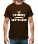 Princes Are Born In September Mens T-Shirt