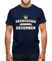 Princesses Are Born In December Mens T-Shirt