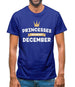 Princesses Are Born In December Mens T-Shirt