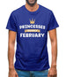 Princesses Are Born In February Mens T-Shirt