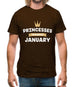 Princesses Are Born In January Mens T-Shirt