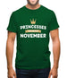 Princesses Are Born In November Mens T-Shirt