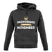 Princesses Are Born In November unisex hoodie