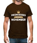 Princesses Are Born In November Mens T-Shirt