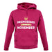 Princesses Are Born In November unisex hoodie