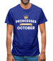 Princesses Are Born In October Mens T-Shirt