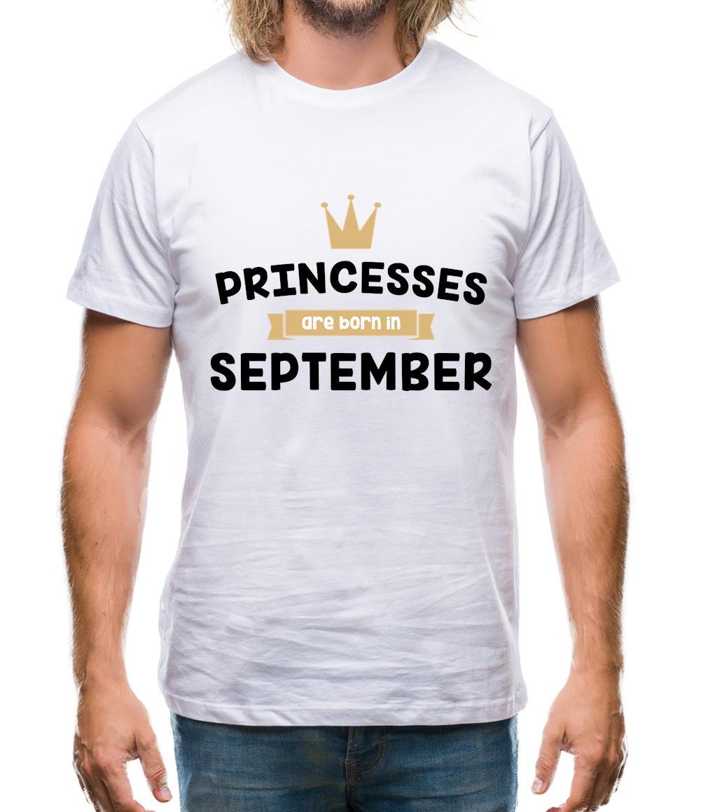 Princesses Are Born In September Mens T-Shirt