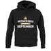 Princesses Are Born In September unisex hoodie