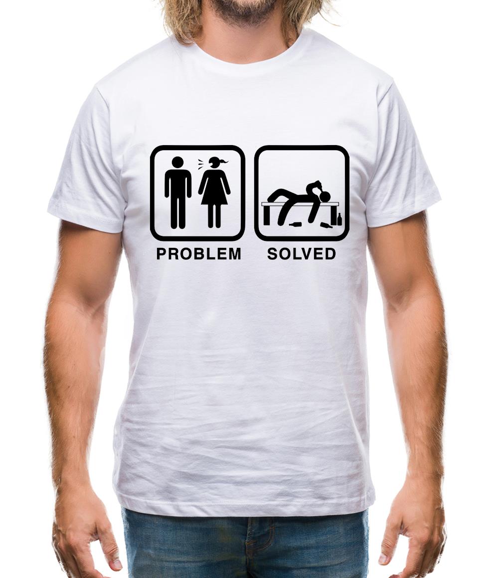 Problem Solved Drunk Mens T-Shirt