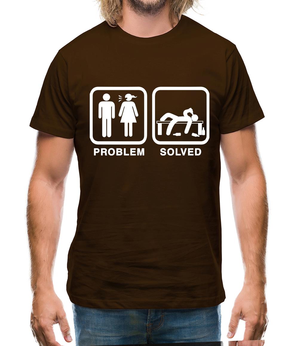 Problem Solved Drunk Mens T-Shirt