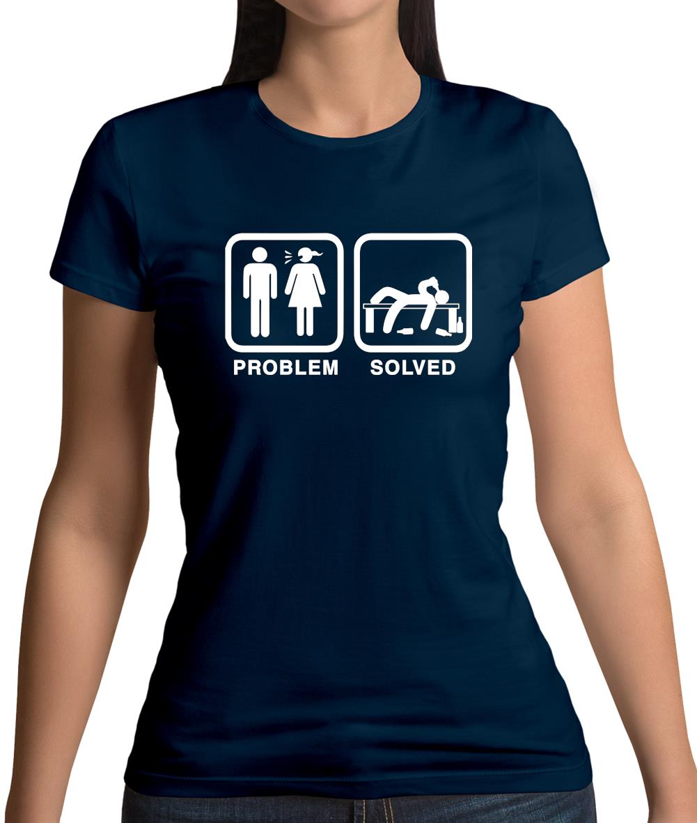 Problem Solved Drunk Womens T-Shirt