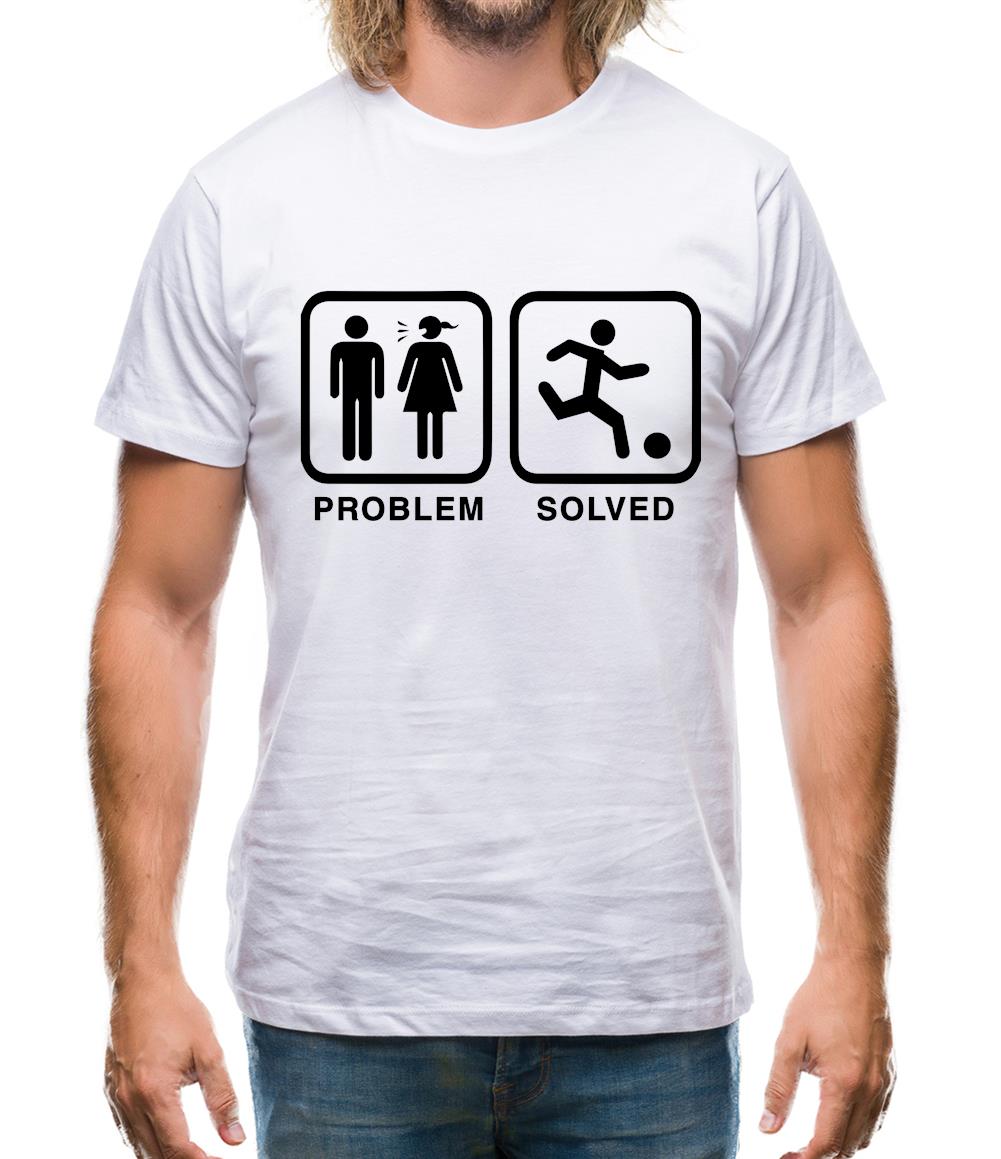 Problem Solved Football Mens T-Shirt