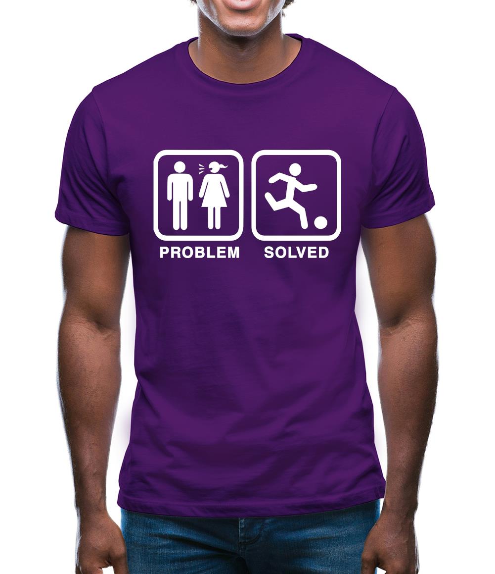 Problem Solved Football Mens T-Shirt