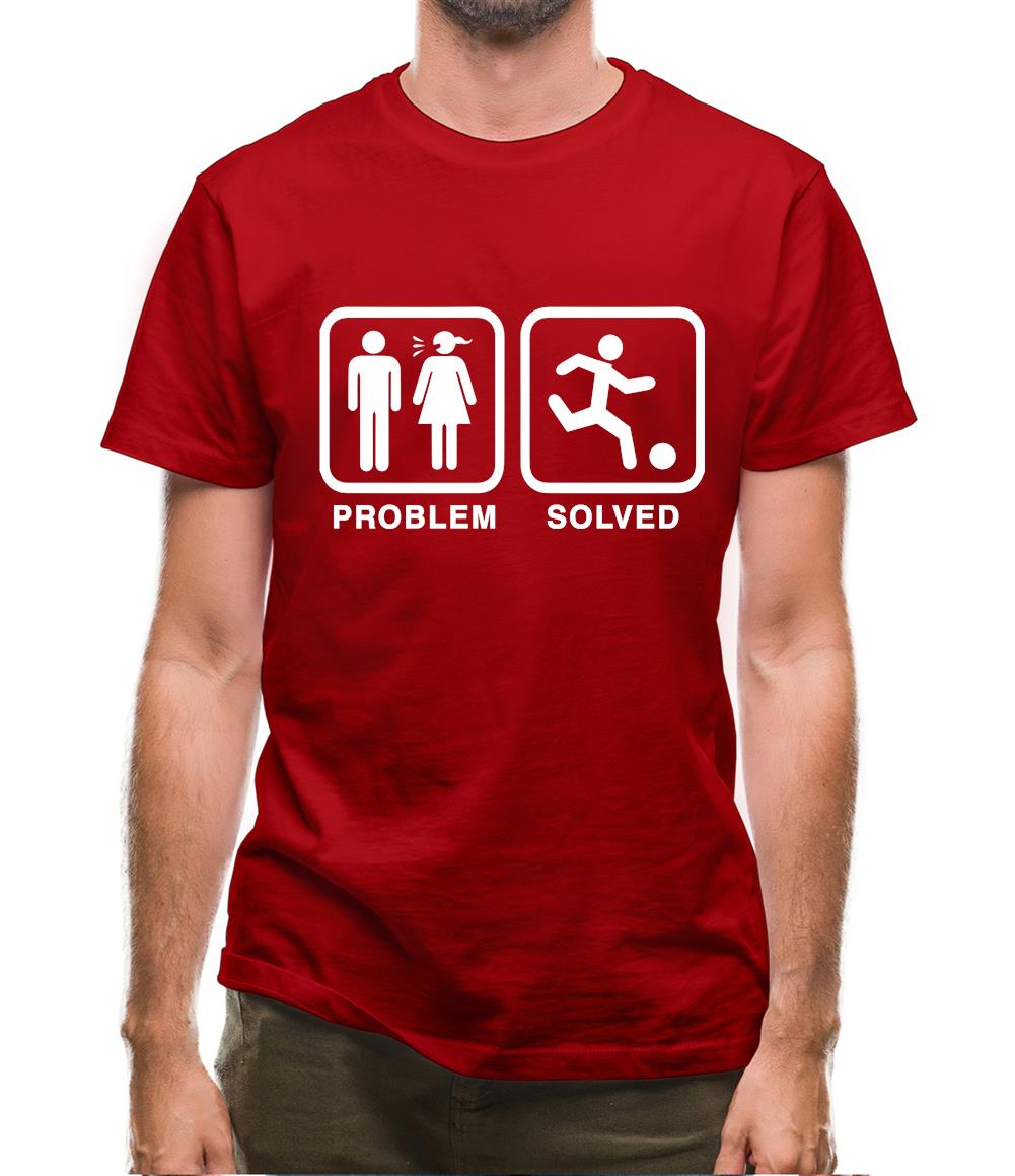 Problem Solved Football Mens T-Shirt