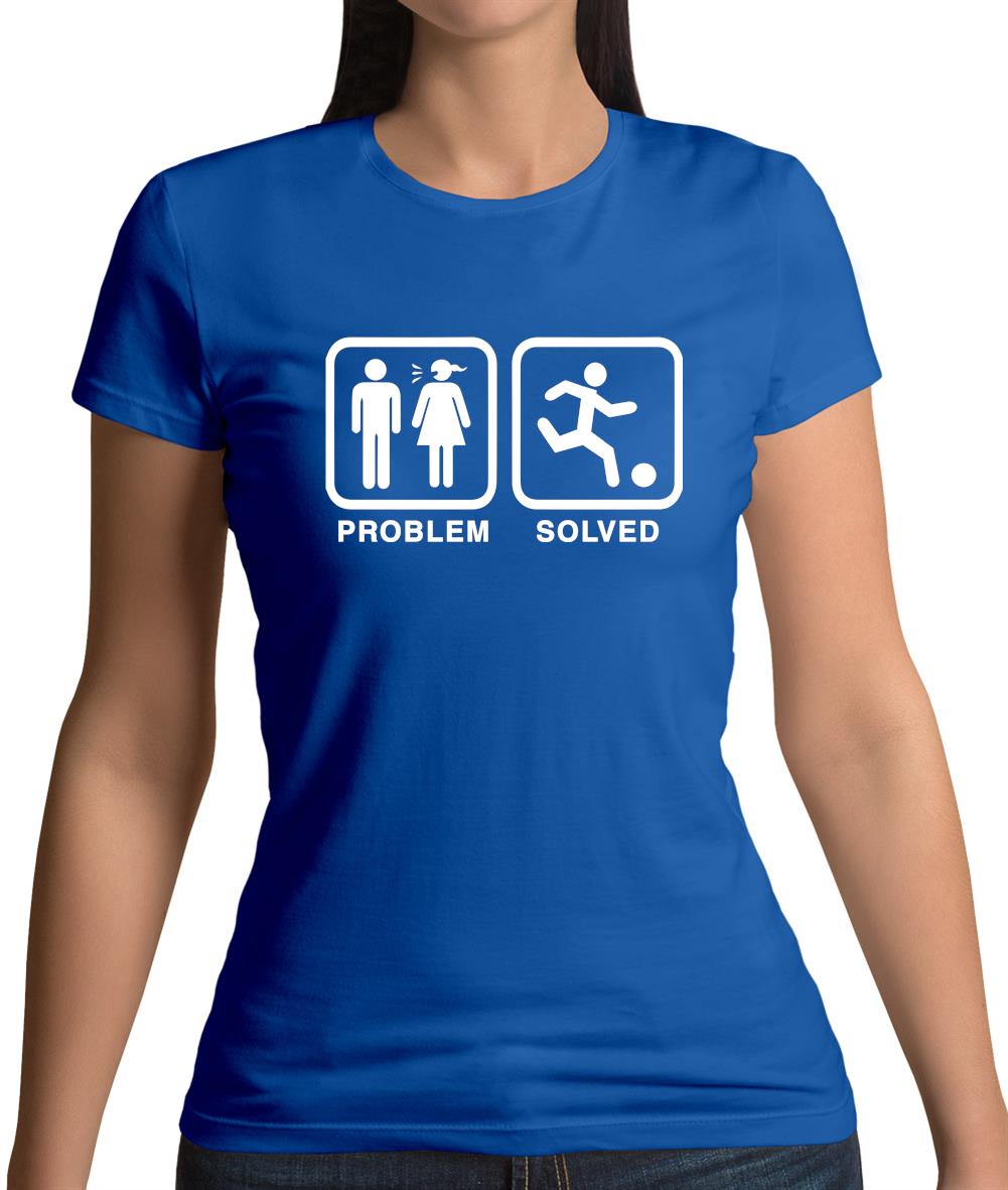 Problem Solved Football Womens T-Shirt