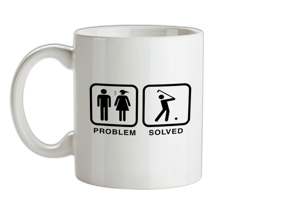 Problem Solved Golf Ceramic Mug