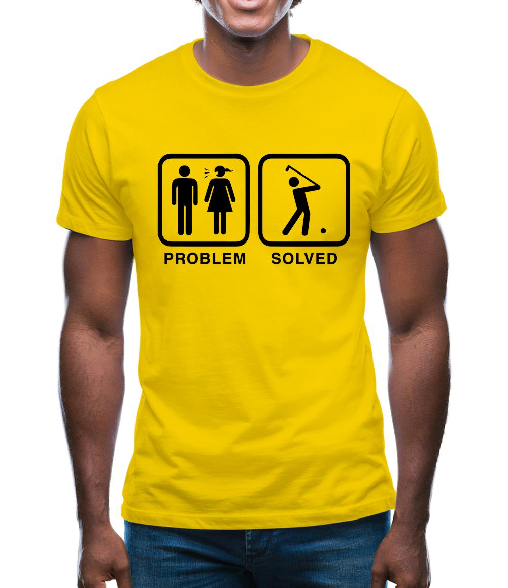 Problem Solved Golf Mens T-Shirt
