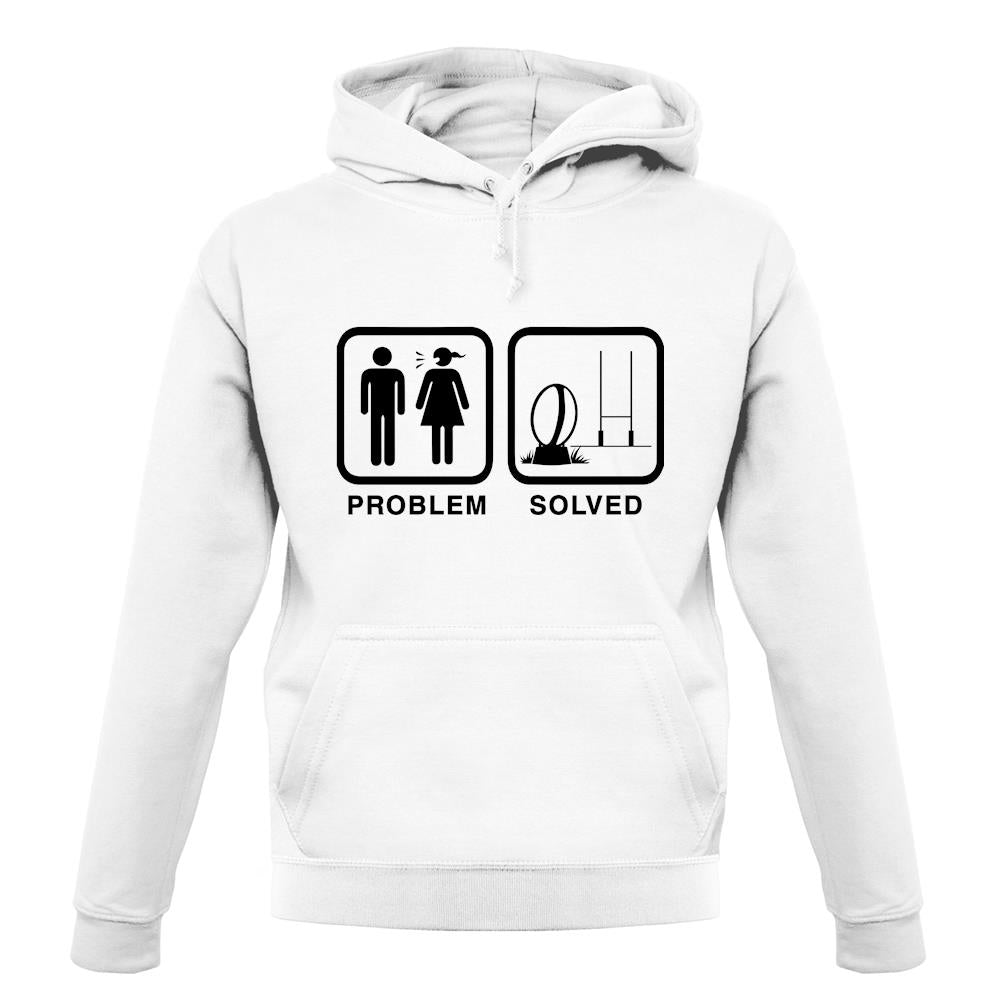 Problem Solved Rugby unisex hoodie