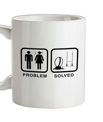 Problem Solved Rugby Ceramic Mug
