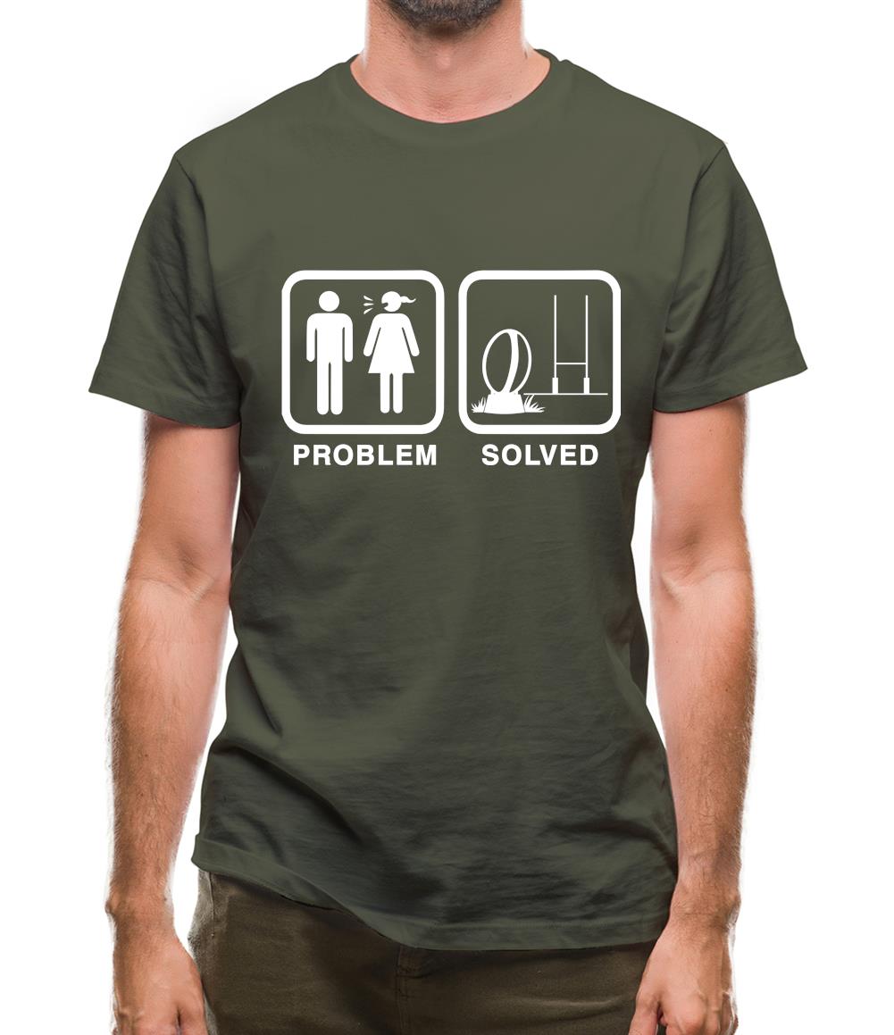 Problem Solved Rugby Mens T-Shirt