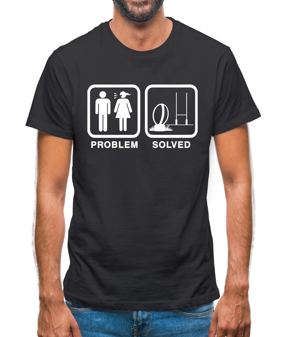 Problem Solved Rugby Mens T-Shirt