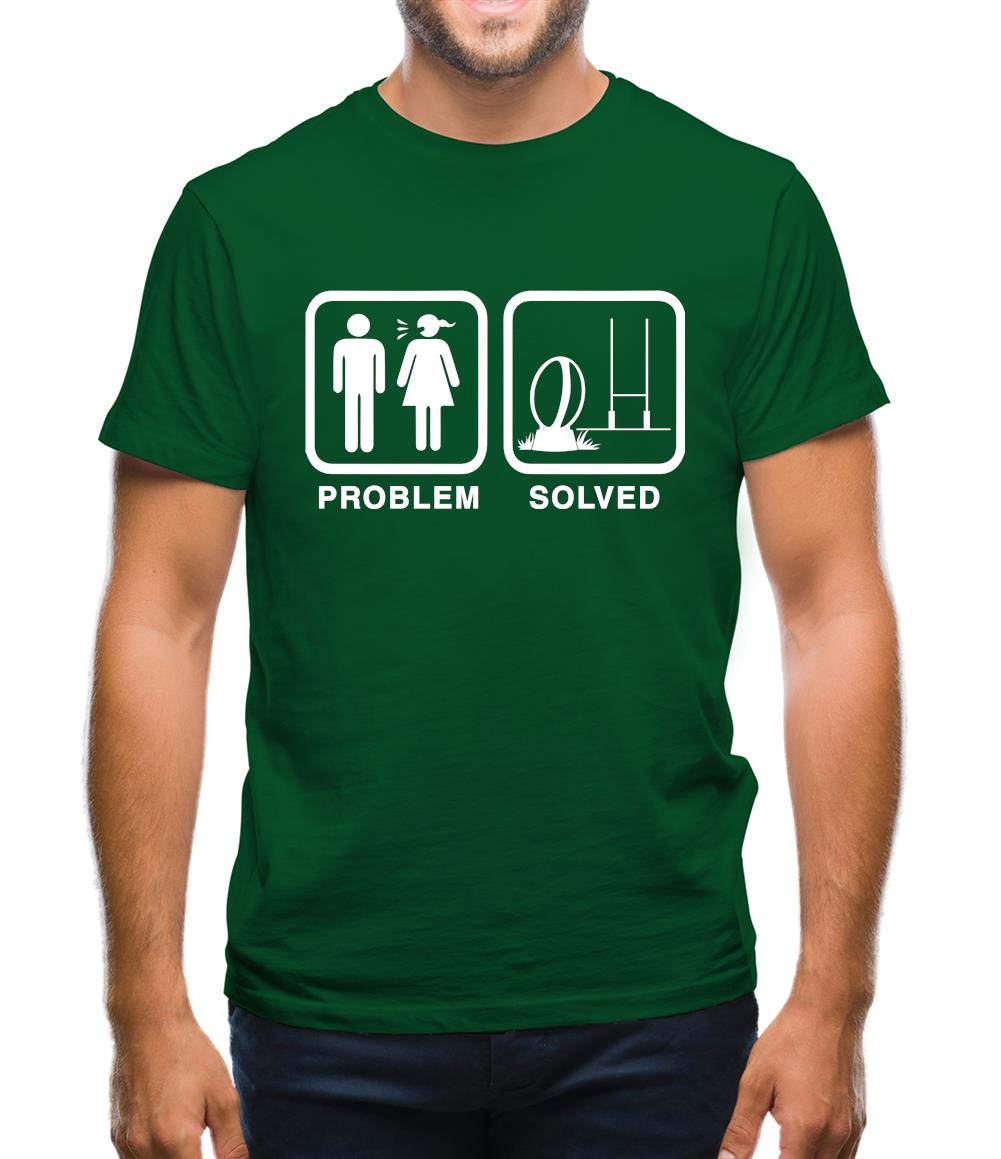 Problem Solved Rugby Mens T-Shirt