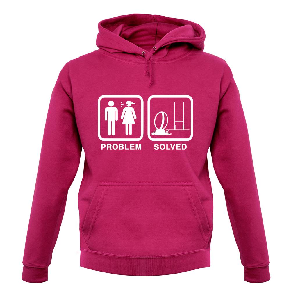 Problem Solved Rugby unisex hoodie