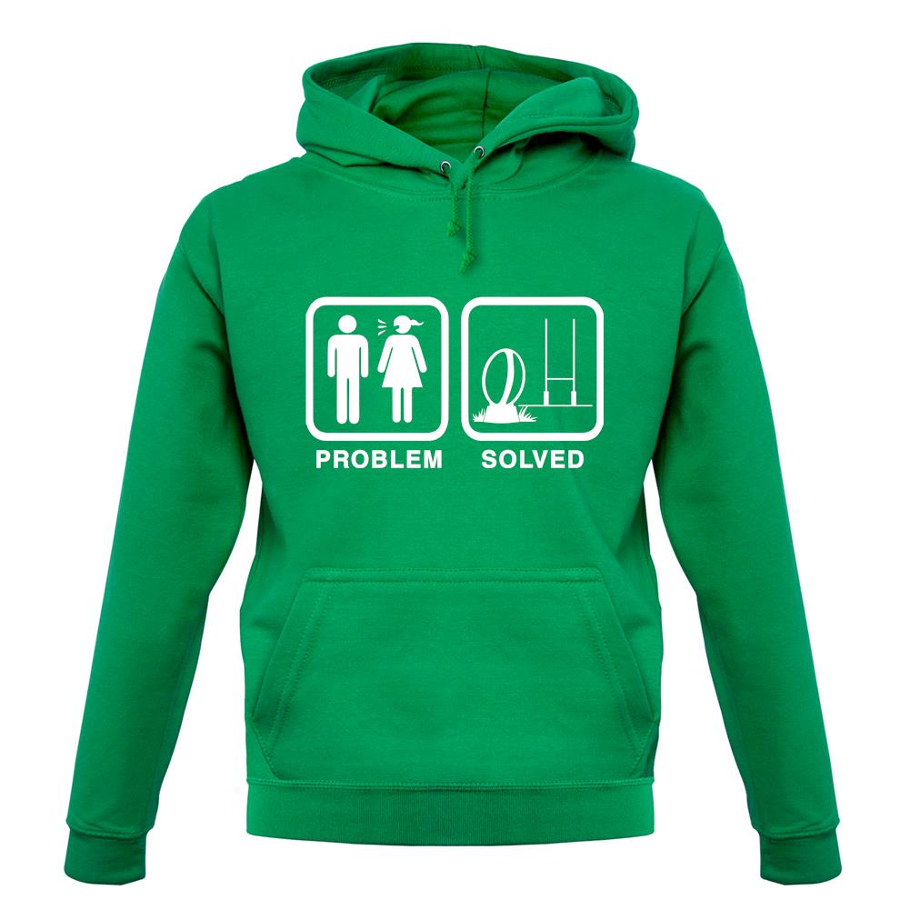 Problem Solved Rugby unisex hoodie