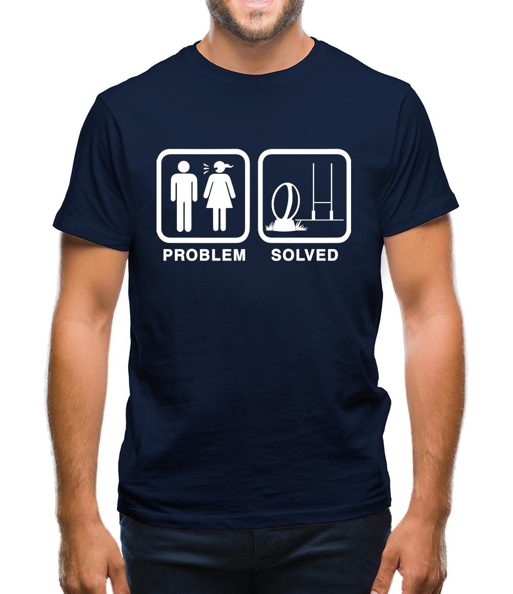 Problem Solved Rugby Mens T-Shirt