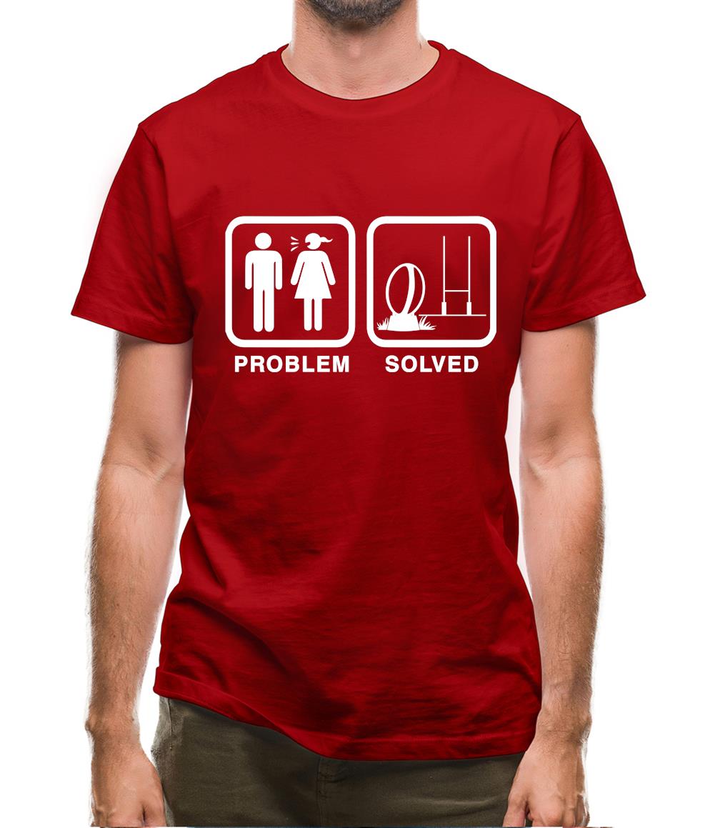 Problem Solved Rugby Mens T-Shirt