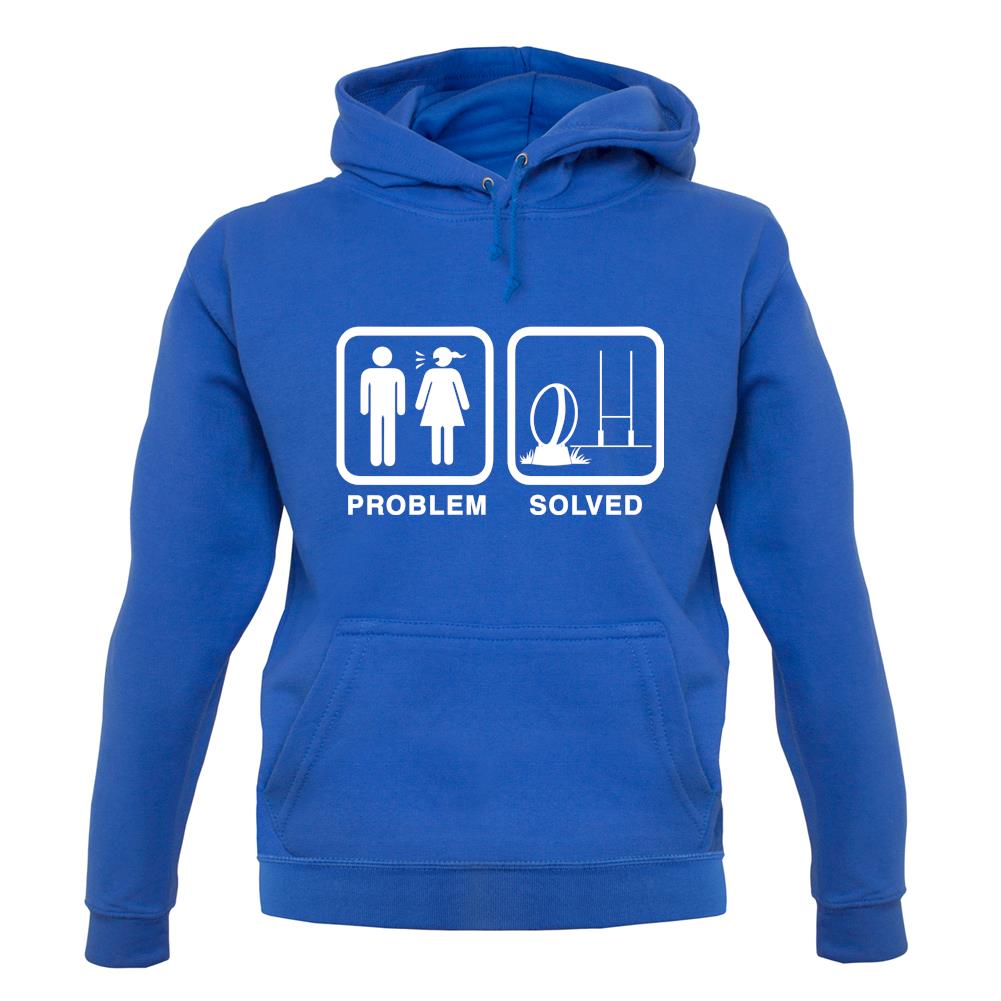 Problem Solved Rugby unisex hoodie