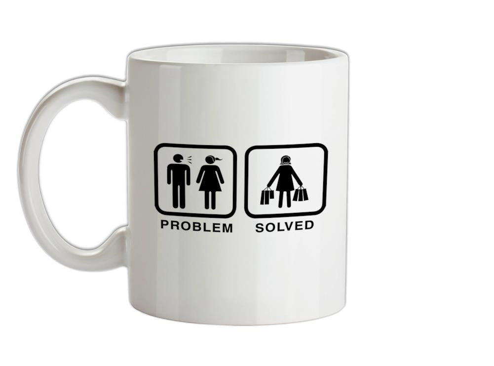 Problem Solved Shopping Ceramic Mug