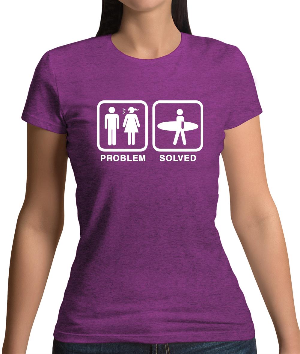 Problem Solved Surf Womens T-Shirt