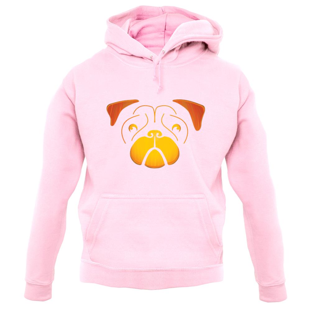Pug Face Pumpkin Carving unisex hoodie