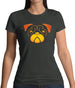 Pug Face Pumpkin Carving Womens T-Shirt