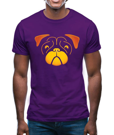 Pug Face Pumpkin Carving Mens T-Shirt